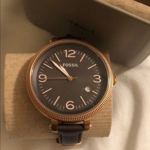 Brown fossil watch